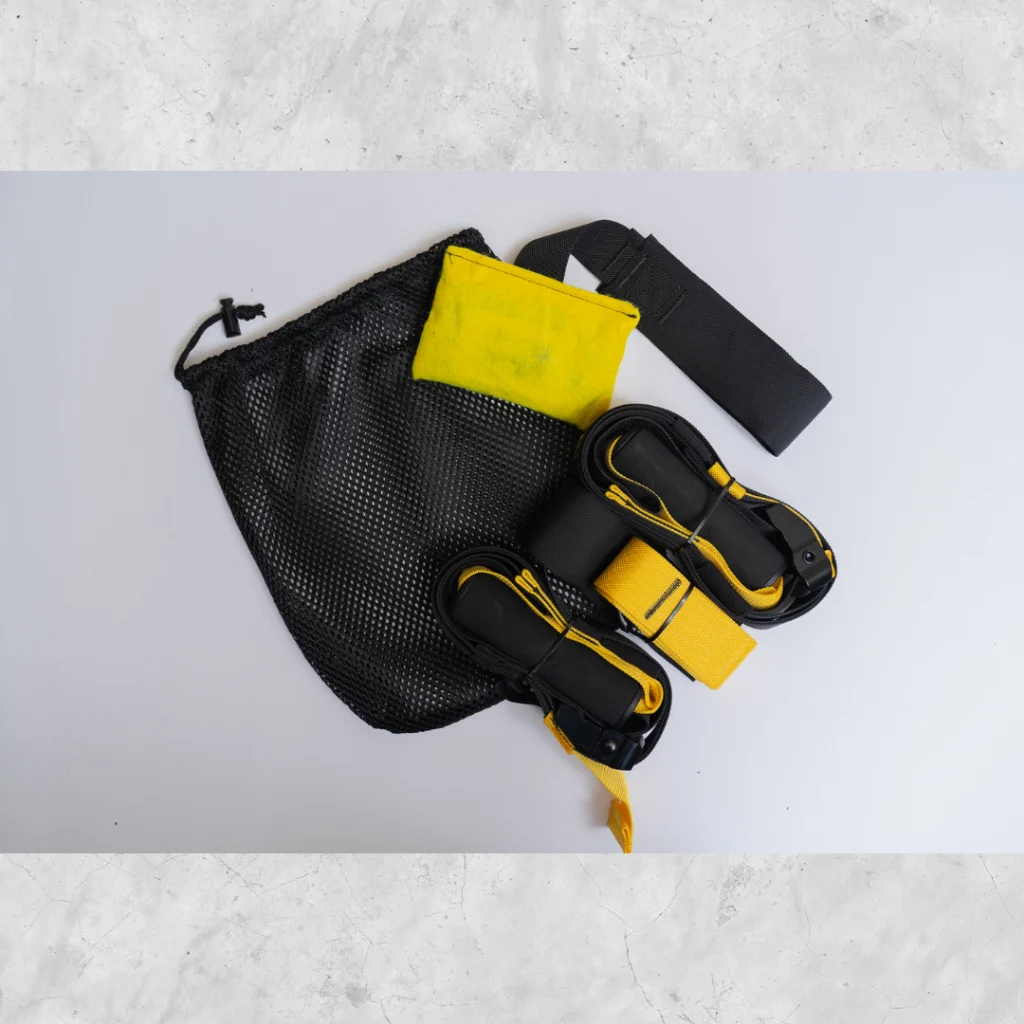 ปรับความยาวได้ TRX สายไนล่อนแท้ เชือกออกกำลังกาย - ติดตั้งง่าย พกพาสะดวก ของแถมครบ
