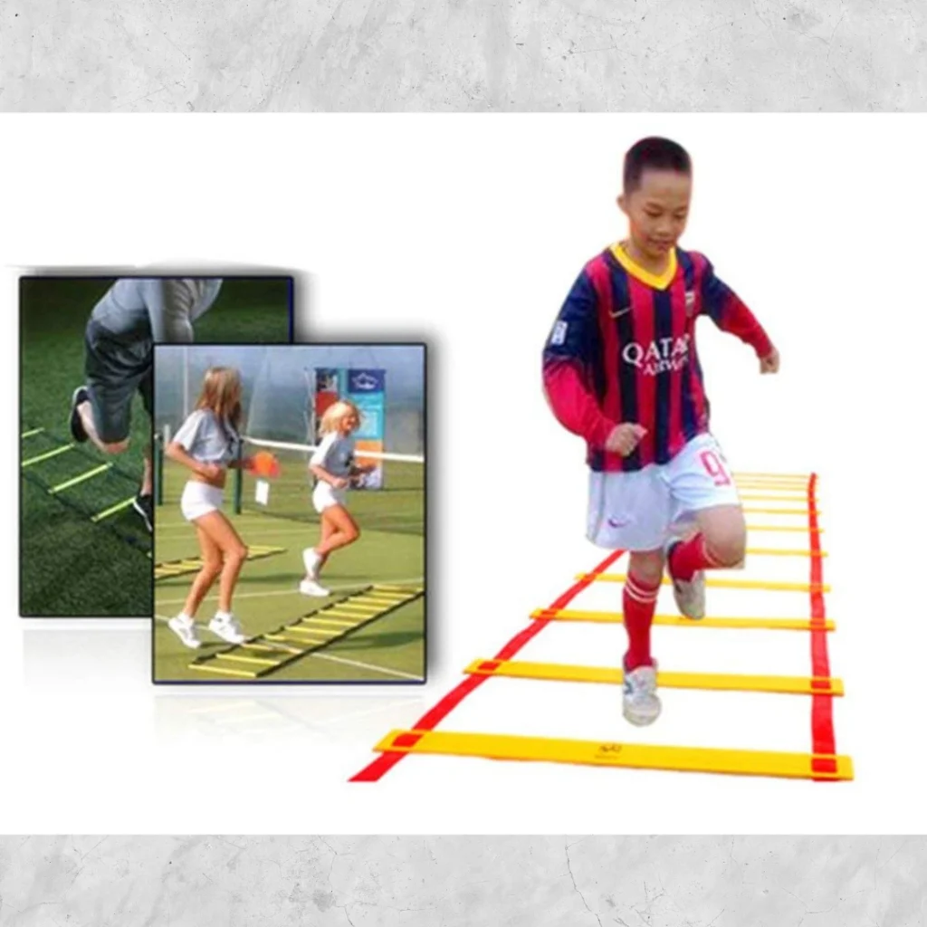 12 ขั้น 6 เมตร บันไดออกกำลังกาย Speed Ladder บันไดฟิตเนส ฝึกความคล่องตัว ฝึกฟุตบอล
