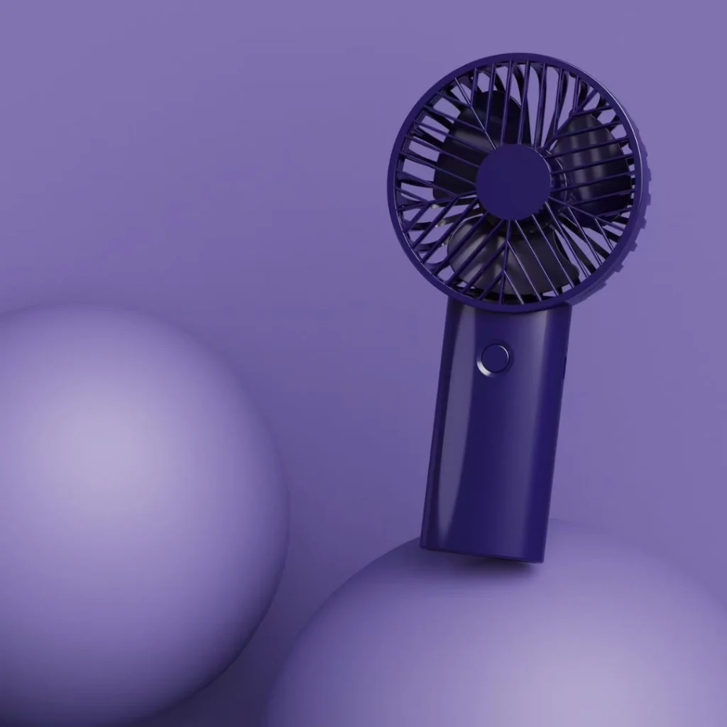 ชาร์จไฟบ้าน พัดลมมือถือขนาดเล็ก พกพาง่าย Mini fan น้ำหนักเบา ทนทาน หัวชาร์จ USB