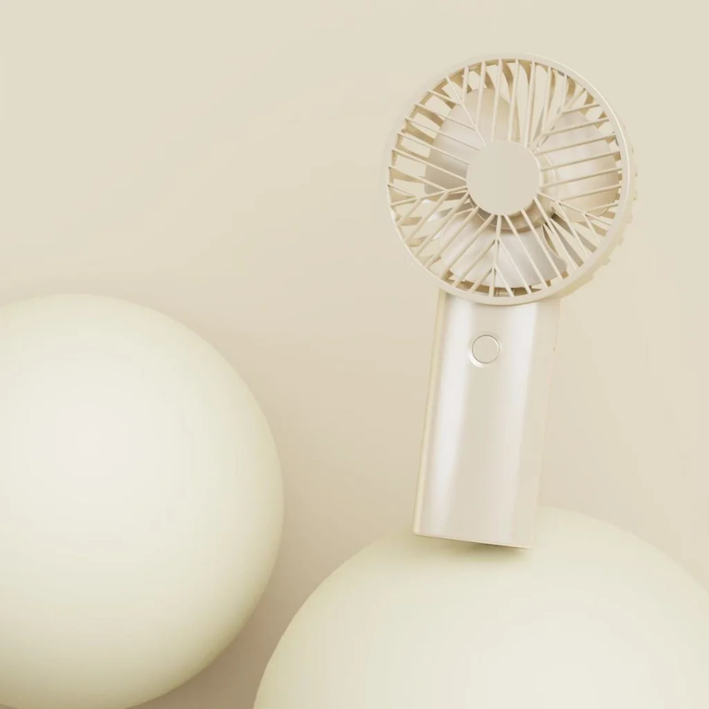 ชาร์จไฟบ้าน พัดลมมือถือขนาดเล็ก พกพาง่าย Mini fan น้ำหนักเบา ทนทาน หัวชาร์จ USB