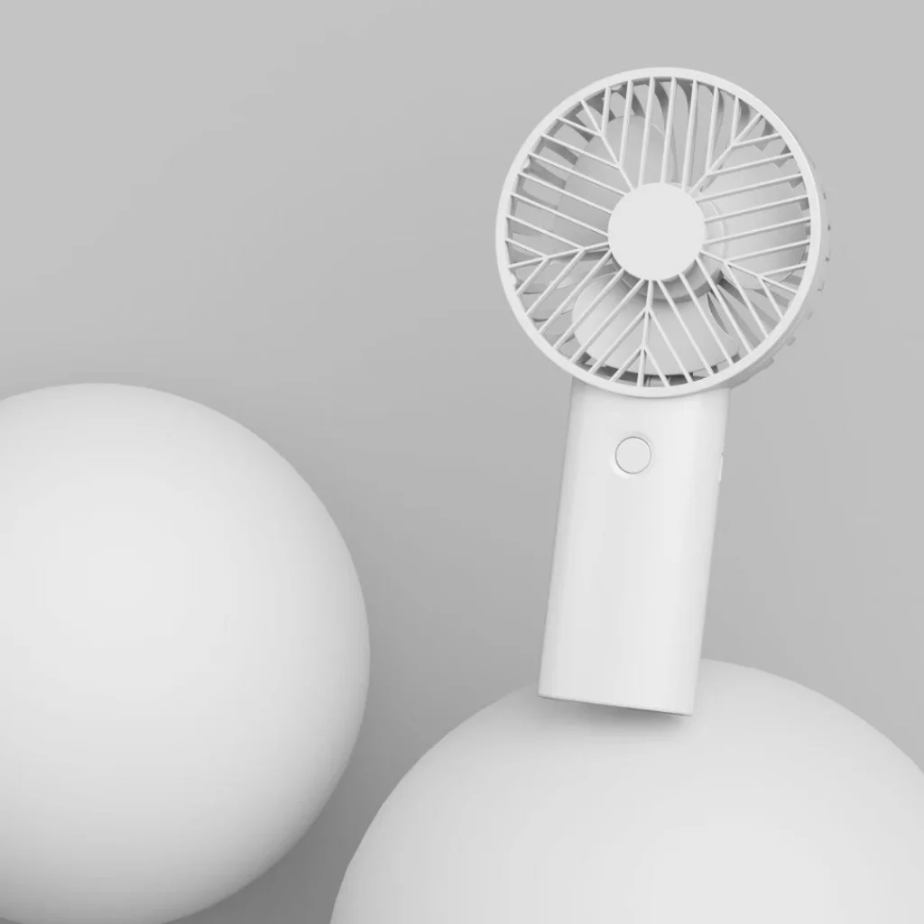 ชาร์จไฟบ้าน พัดลมมือถือขนาดเล็ก พกพาง่าย Mini fan น้ำหนักเบา ทนทาน หัวชาร์จ USB