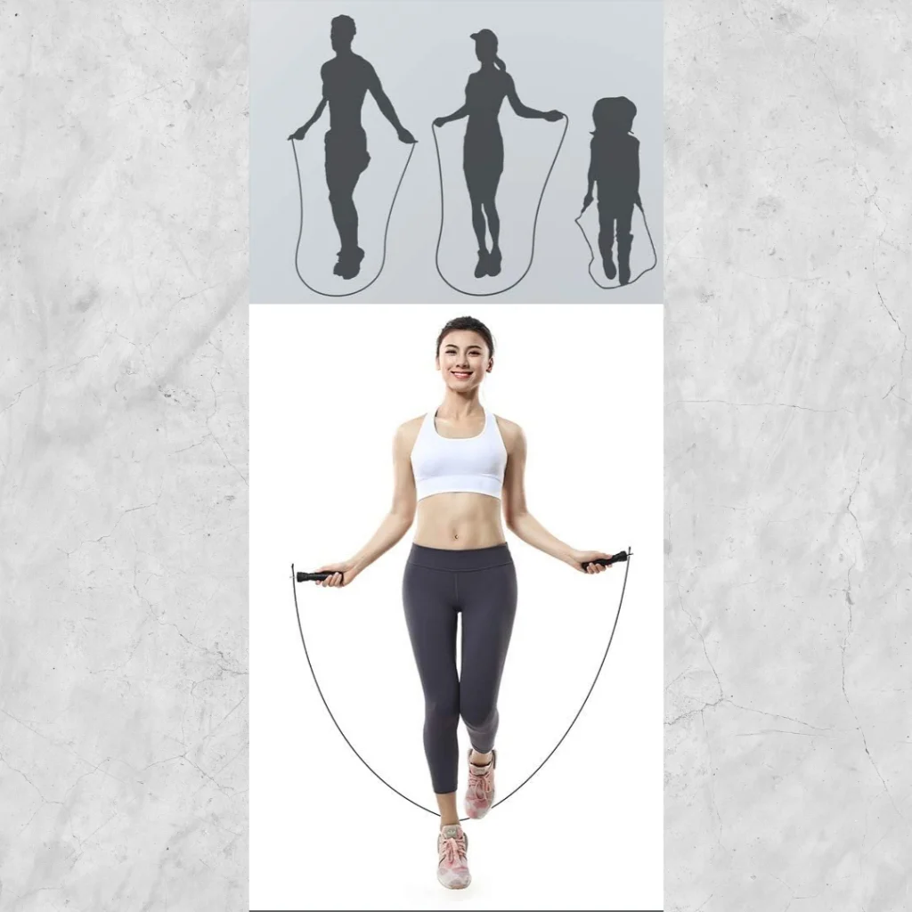 ปรับสายได้ ระบบลูกปืน ของแถมเยอะ เชือกกระโดดสายเคเบิล Speed rope กระชับหุ่น ลดไขมัน