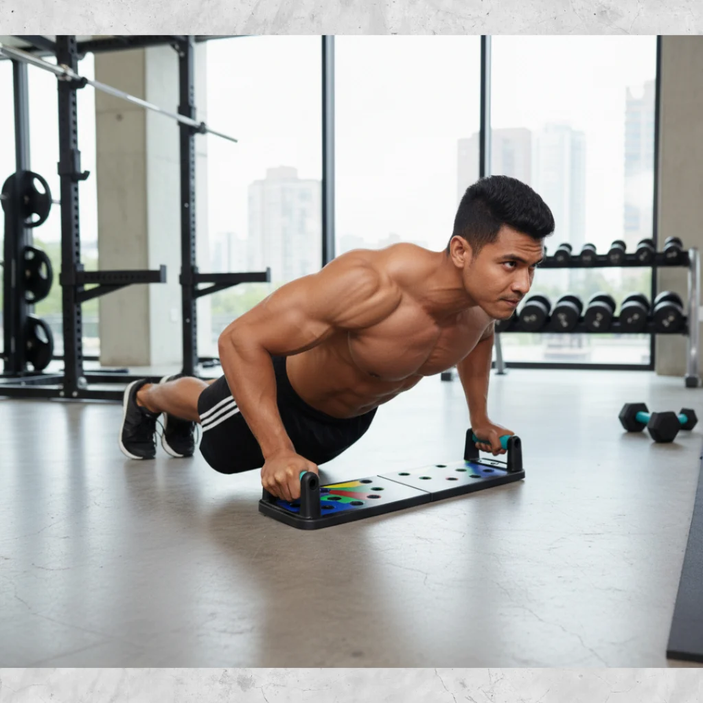ตรงปก ถอดได้ บอร์ดวิดพื้น 9 ท่า สร้างกล้ามเนื้อครบ 4 ส่วน Push up board