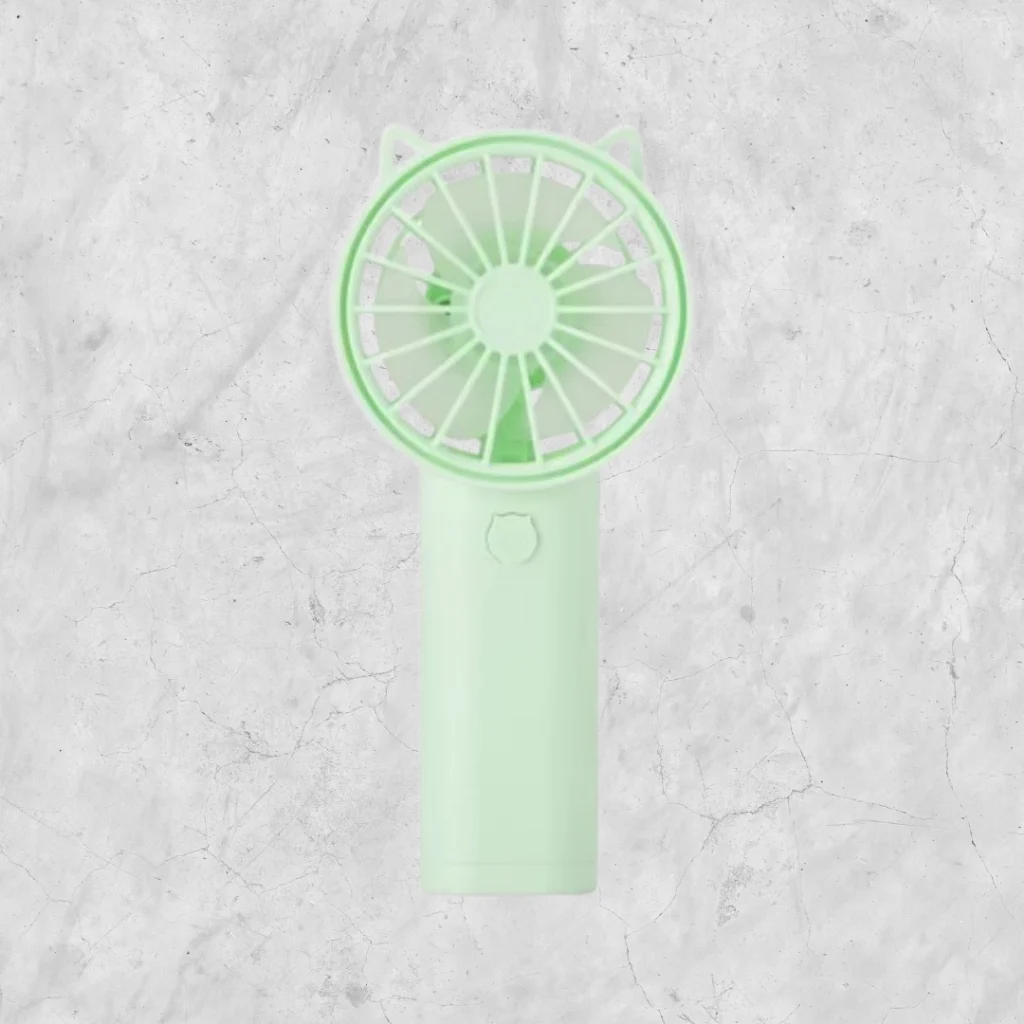 👉ร้านของคนไทย👈 ใช้ถ่าน พัดลมมือถือขนาดเล็ก พกพาง่าย Mini fan น้ำหนักเบา ทนทาน ไม่ต้องชาร์จ