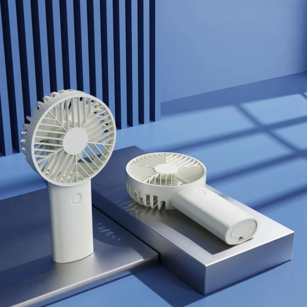 ชาร์จไฟบ้าน พัดลมมือถือขนาดเล็ก พกพาง่าย Mini fan น้ำหนักเบา ทนทาน หัวชาร์จ USB