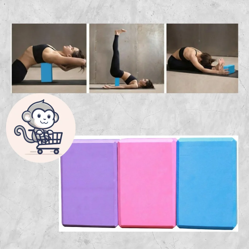 บล็อกโยคะ EVA Yoga Block อุปกรณ์เสริมโยคะ พิลาทิส หมอนโยคะ เป็นมิตรต่อสิ่งแวดล้อม