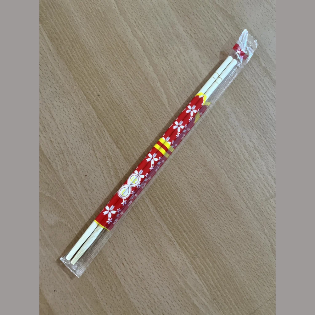 ตะเกียบไม้ มีระดับ บรรจุ 60 คู่ ของใหม่ ใช้แล้วทิ้ง ตราเสือ Chopsticks ตะเกียบราคาถูก