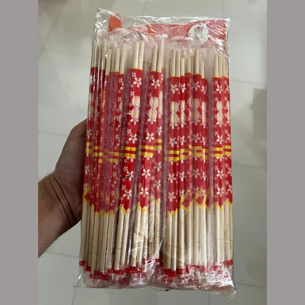 ตะเกียบไม้ มีระดับ บรรจุ 70 คู่ ของใหม่ ใช้แล้วทิ้ง ตราเสือ Chopsticks ตะเกียบราคาถูก